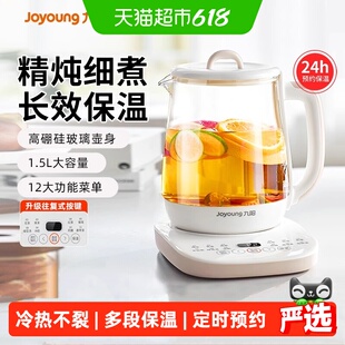 九阳养生壶家用多功能小型全自动办公室烧水壶加厚玻璃煮茶WY125