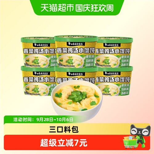 白象香菜鸡汤小馄饨特调肉馅