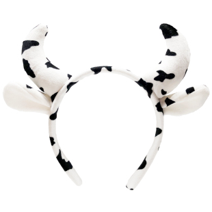 网红同款可爱头饰奶牛发箍甜美牛角头箍卡通洗脸搞怪发卡发饰女