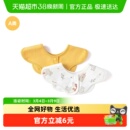 巴拉巴拉婴儿口水巾宝宝吐奶围嘴新生儿吃饭围兜两件装三角巾萌趣