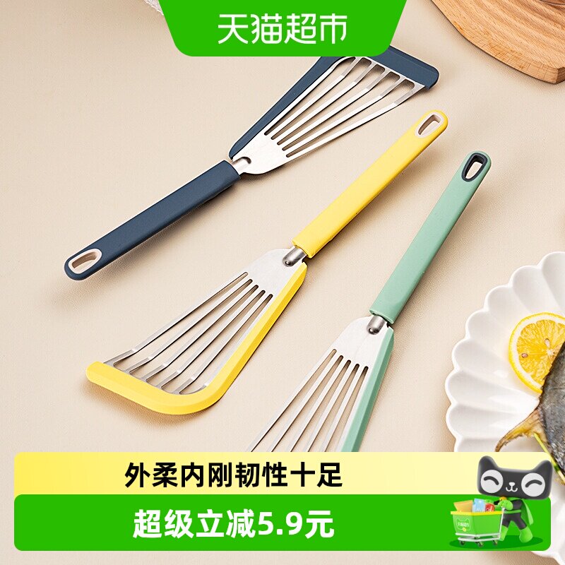 onlycook硅胶不锈钢镂空沥油炒铲图片