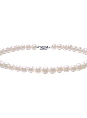自营天然淡水珍珠项链女款纯银