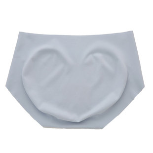 六只兔子无痕内裤女士冰丝高弹少女生健身运动一片式三角裤不夹臀