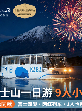 Ebisu 9人团日本东京富士山一日游河口湖罗森花火KABA河马巴士