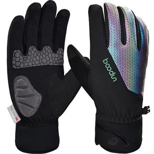 博顿冬季防水防寒防风保暖骑行手套触屏自行车摩托电动车滑雪全指
