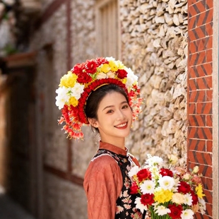 福州平潭泉州5天4晚6人小团三坊七巷猴研岛开元寺簪花体验洛伽寺