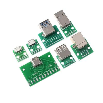usb母座公头min转接板