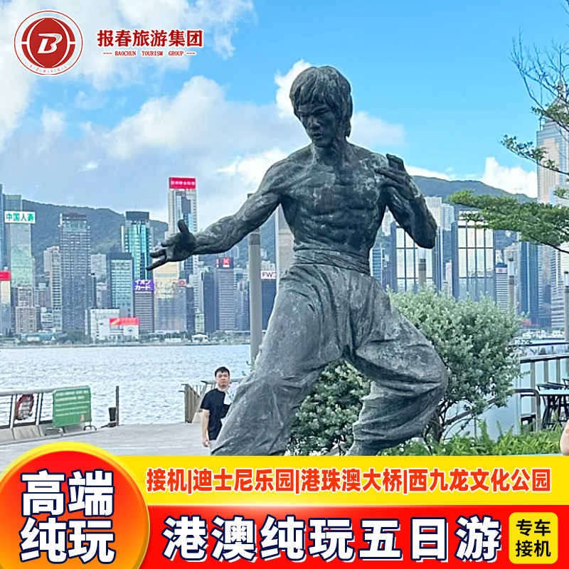 港澳旅游专车接机港澳5天4晚跟团游香港旅游迪士尼澳门旅游亲子游