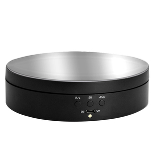 自动电动旋转展示台充电珠宝饰品展架视频直播旋转台拍照摄影转盘