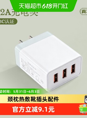 【颈枕热敷靴配件】USB接口插头5V2A充电器1个