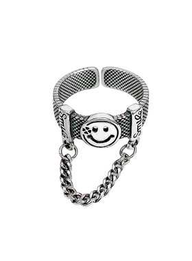 原创重工组合食指戒指女ins镀银