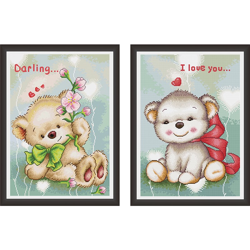 ks十字绣简约现代卡通客厅餐厅