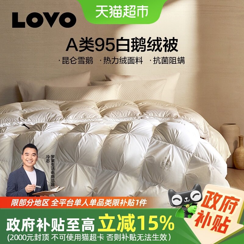 ��������LOVO���Ͽ����������ޱ�95�׶��޿�����ů���������� 564.44Ԫ(����������88VIP 95��)