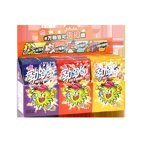 百达跳跳糖童年怀旧大颗粒劲跳糖