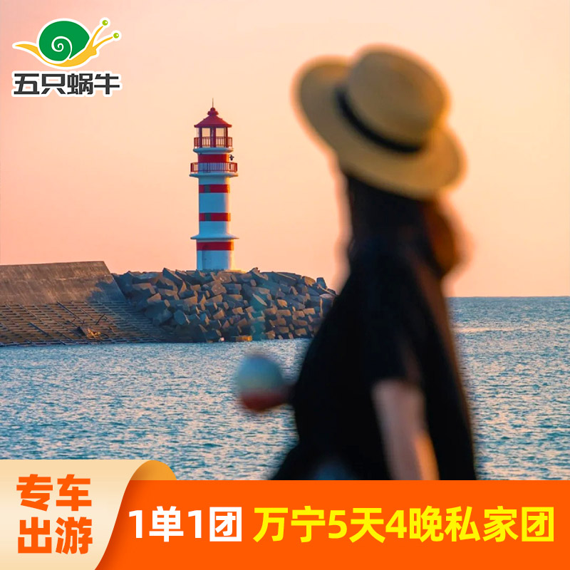2人专车万宁旅游5天4晚私家团纯玩加井岛浮潜分界洲岛魔鬼鱼5日游