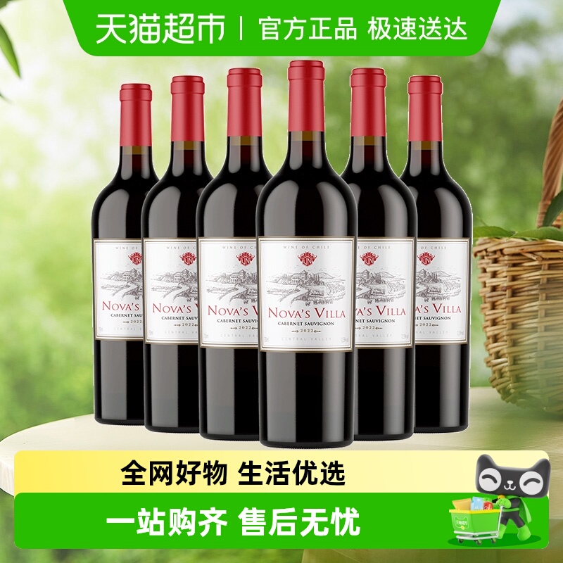 干露诺娃山庄干红赤霞珠葡萄酒智利中央山谷红酒