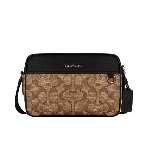 COACH/蔻驰男士相机包PVC小方包