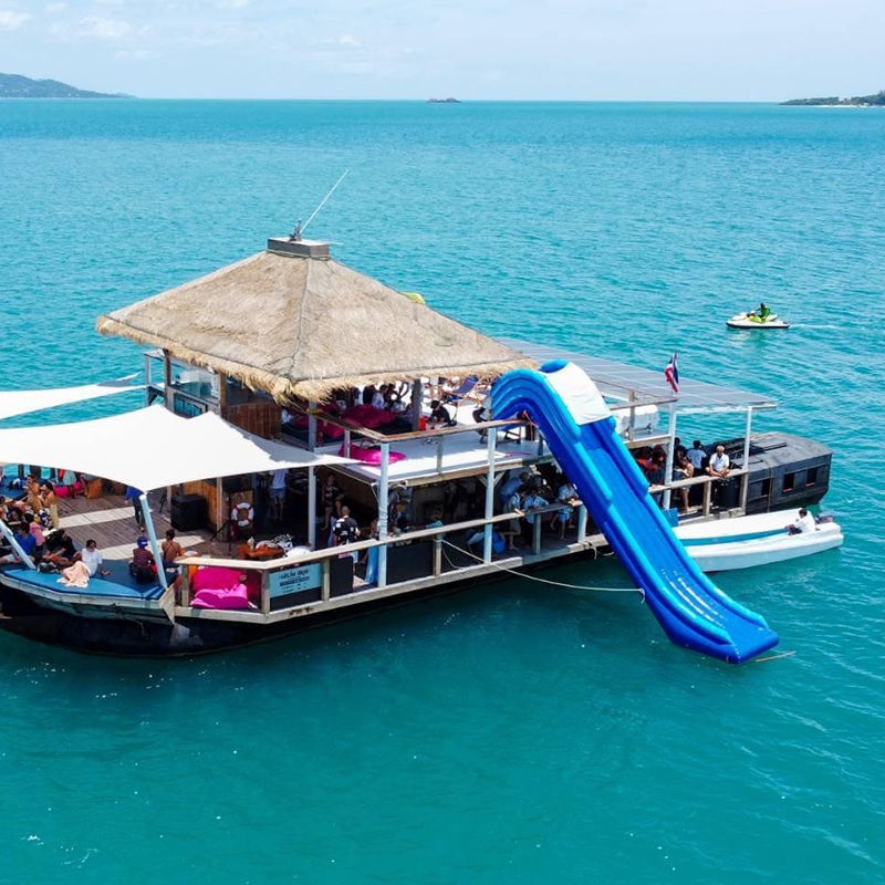 苏梅岛出海猪岛海上派对天堂号海王号VIP娱乐双体船