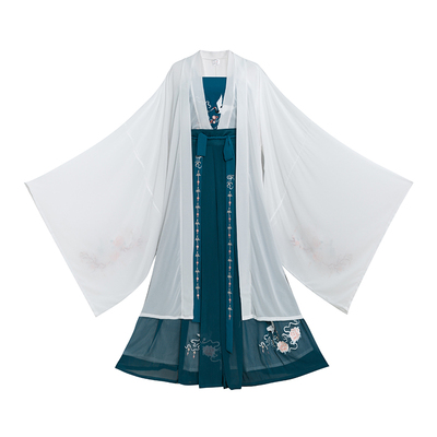 原创齐胸对襟六米摆闺蜜装霓裳