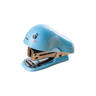 晨光迷你小号订书机学生用小型订书器办公便携起钉器手握式省力定书装订多功能用品可爱装订机手动儿童订书钉