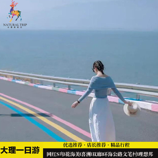 大理洱海一日纯玩团丽江出发打卡喜洲双廊理想邦S弯生态廊道