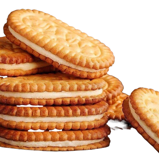 超值推荐香蕉味夹心饼干怀旧童年网红休闲追剧解馋零食品整箱美味