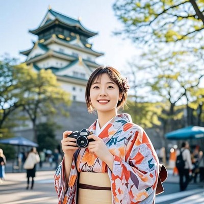 0操心[含机票]日本旅游大阪自由行4天3晚天天出发可住京都 个签