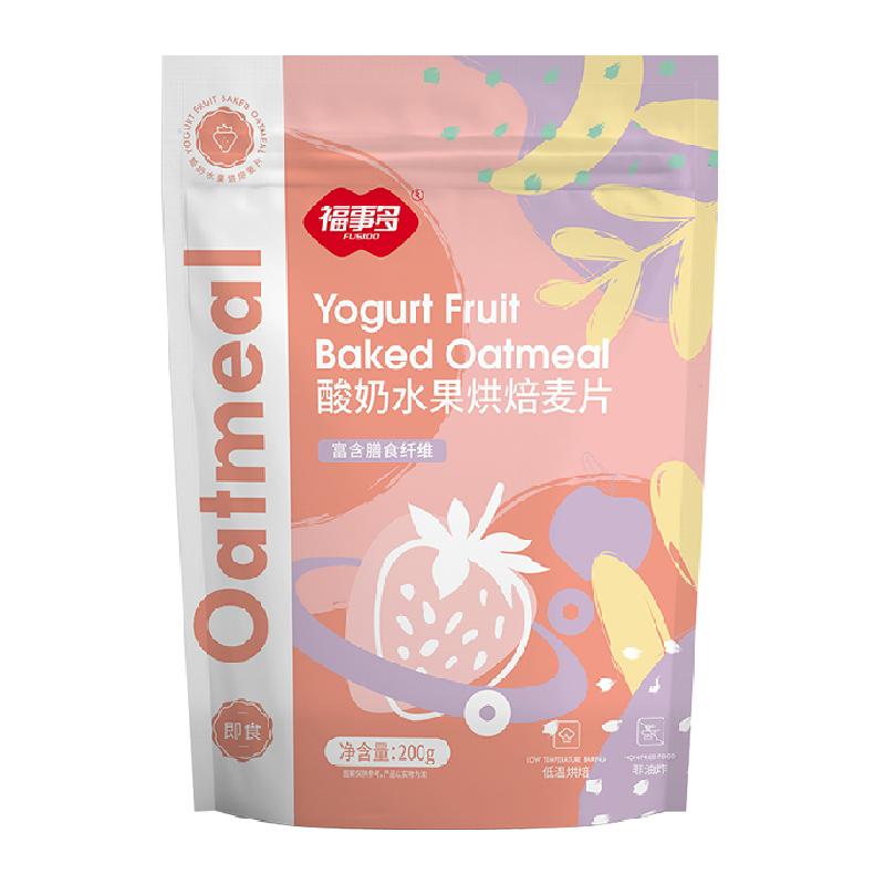 包邮福事多酸奶果粒麦片200g水果坚果零食冲饮代餐营养早餐速即食
