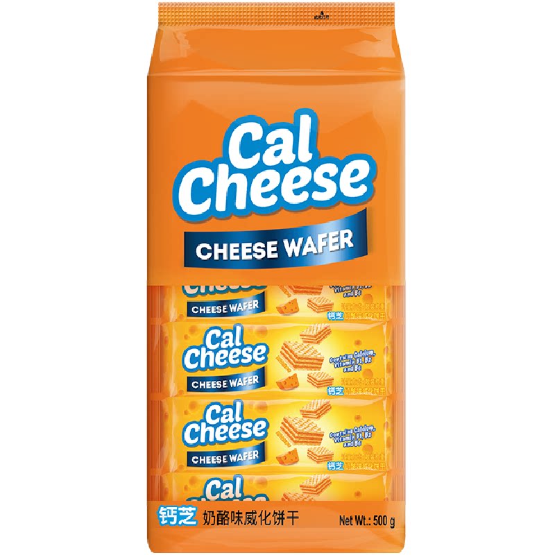calcheese钙芝印尼进口奶酪味威化饼干包儿童休闲零食点心