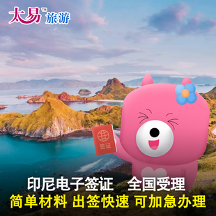 印度尼西亚·旅游签证·全国送签·印度尼西亚签证 印尼落地电子签旅游商务签证简化全国受理拒签可退款