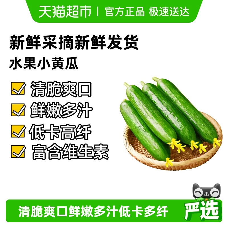 小黄瓜嫩青瓜新鲜现摘水果