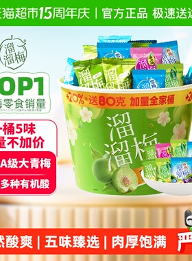 【畅享5味】溜溜梅加量畅享全家桶果干青梅雪梅话梅西梅休闲零食