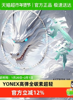 YONEX尤尼克斯羽毛球拍全碳素天斧AX10GC超轻4U进攻性单拍已穿线
