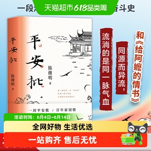 平安批陈继明长篇小说给阿嬷的情书同题材潮汕侨批中国故事正版