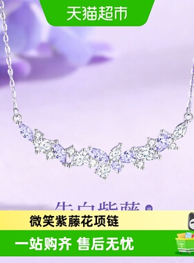 中国黄金纯银锁骨链轻奢项链