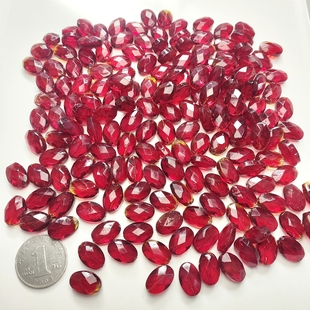 5275卡10x15切面玻璃扁珠半斤图片全部 上