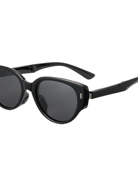 cyxus偏光复古椭圆太阳眼镜