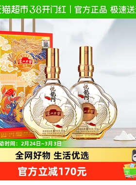 泸州老窖定制酒悦龙门52度浓香型白酒宴请送礼酒500ml*2瓶