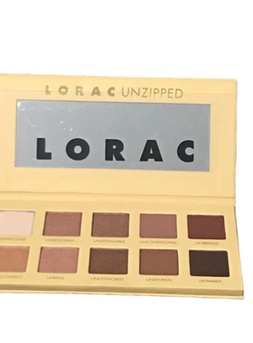现货  美国专柜正品Lorac 'unzipped'粉棕眼影盘