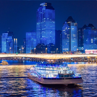 [广州珠江夜游-夜游景观船（一层通票）]珠江夜游船票大沙头海心沙中大码头豪华船1楼