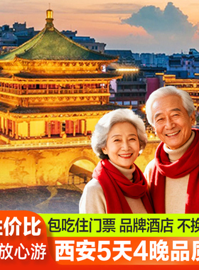 【爸妈放心游】西安旅游5天4晚兵马俑陕西当地旅行团西安跟团旅游