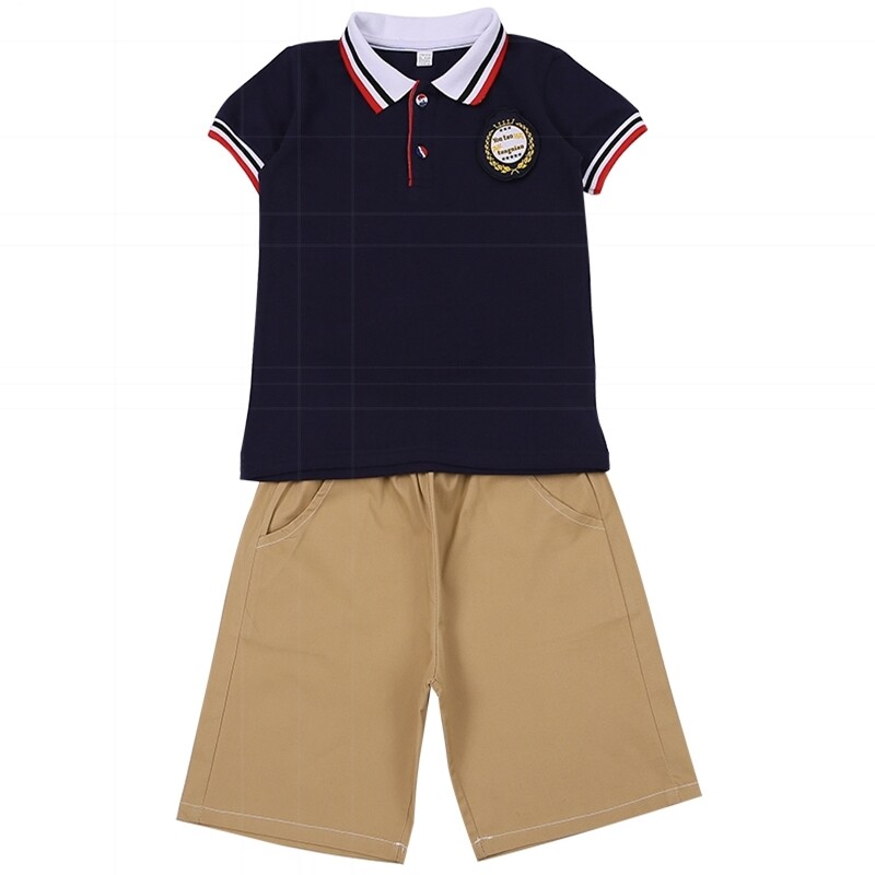小学生校服夏套装短袖班服运动夏装毕业定制夏季学院风团购英伦风