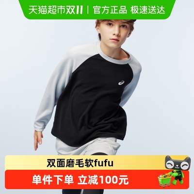 ASICS/亚瑟士长袖拼色插肩袖T恤