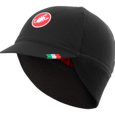 蝎子castelli秋冬男款植绒防风晒保暖骑行头盔里衬鸭嘴帽4518534