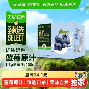 【臻选】燕塘蓝莓味酸牛奶饮品200ml*16盒早餐营养常温乳酸菌饮料