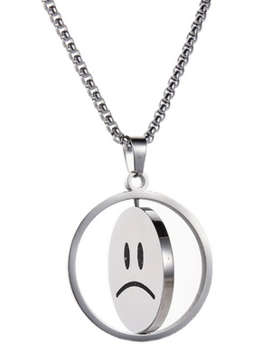 可旋转不掉色ins冷淡风毛衣项链