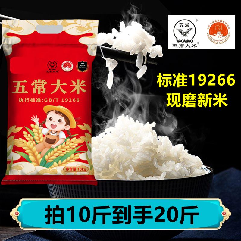 正宗五常大米 2025年新米 标准19266 东北长粒香米 20斤装