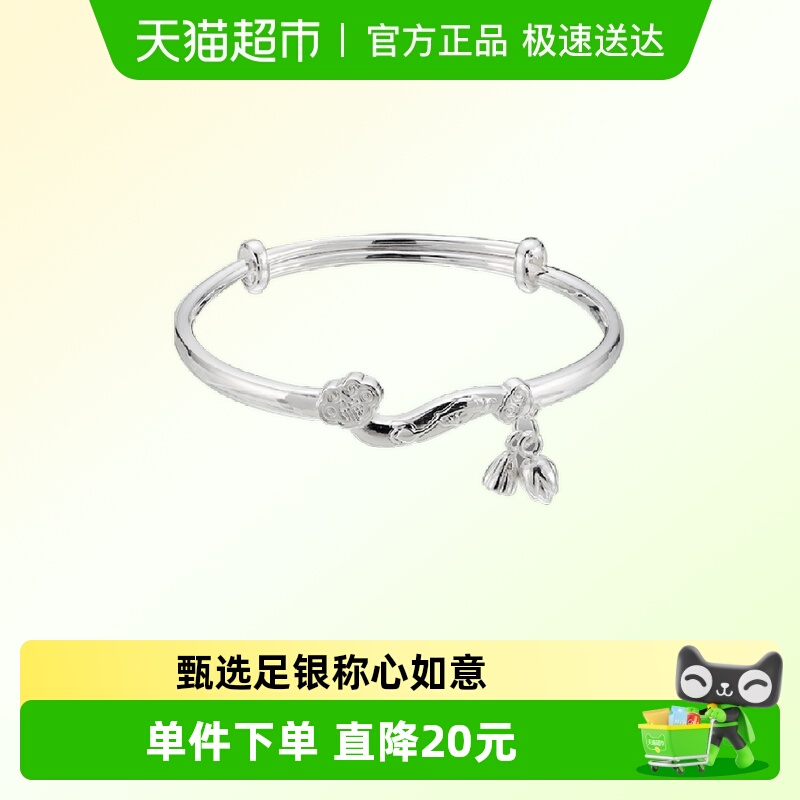 顺钦银楼S9999纯银国潮古风手镯