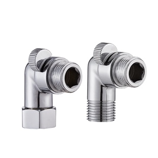 全铜带开关弯头4分活接电热水器弯头洗衣机角阀对接水管接头配件