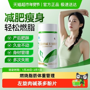 修正减肥瘦身非燃脂左旋肉碱茶多酚片正品提升代谢胶囊专用